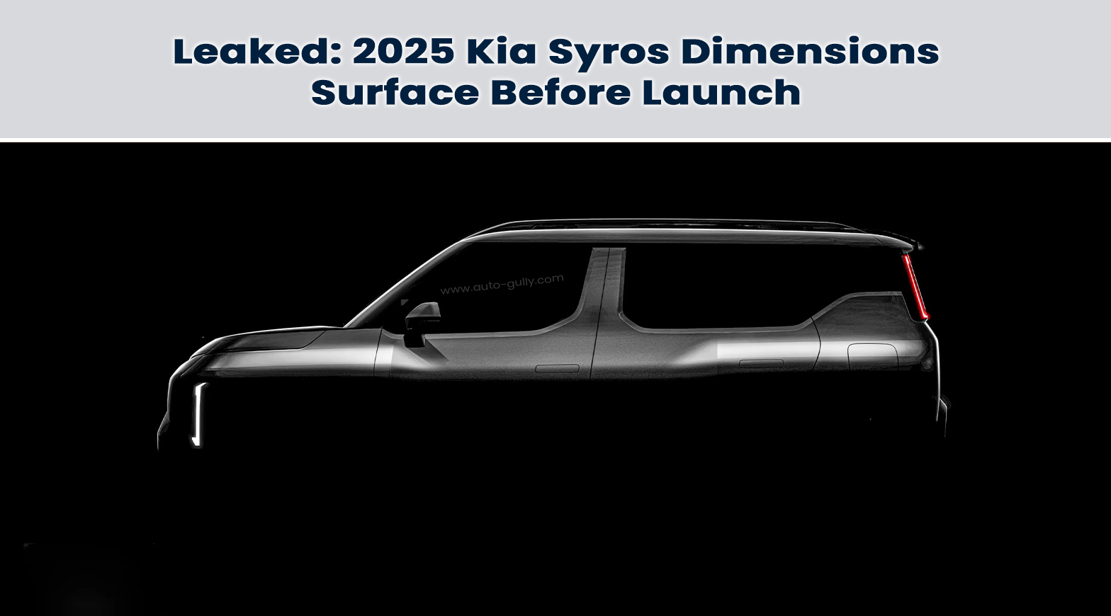 Leaked: 2025 Kia Syros Dimensions Surface Before Launch