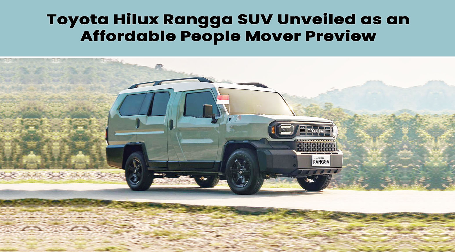 Toyota Hilux Rangga SUV Unveiled as a Budget-Friendly Transportation Solution