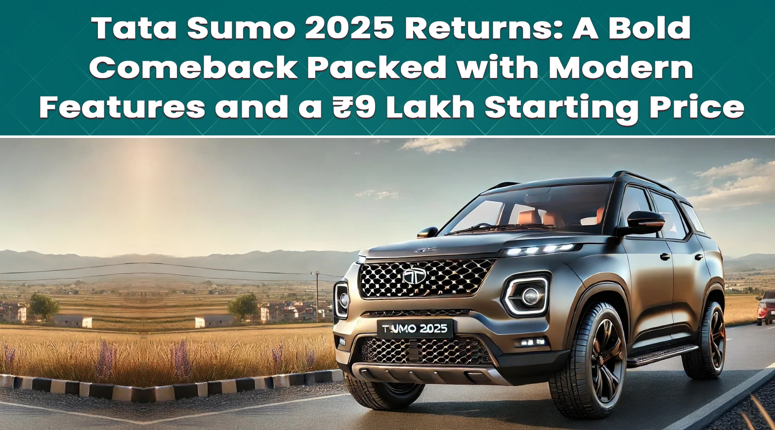 Tata Sumo 2025 Returns: A Bold Comeback Packed with Modern Features and a ₹9 Lakh Starting Price