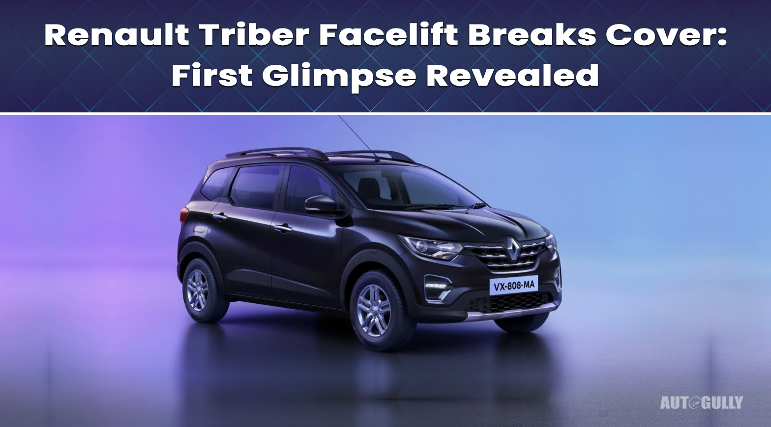 Renault Triber Facelift Breaks Cover: First Glimpse Revealed