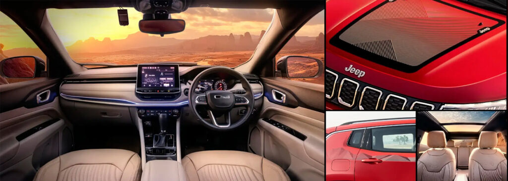 Jeep Compass Sandstorm Interior and Exterior