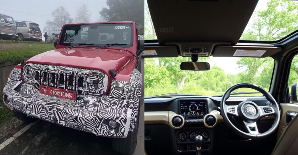 Mahindra Thar facelift interior and exterior changes
