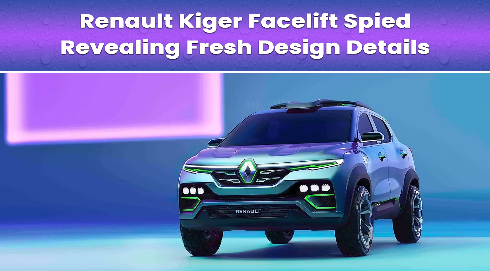 Renault Kiger Facelift Spied Revealing Fresh Design Details