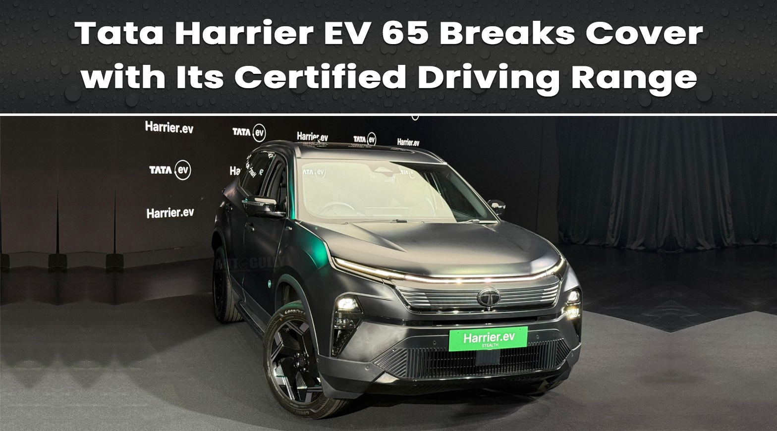 Tata Harrier EV 65 Breaks Cover with Its Certified Driving Range