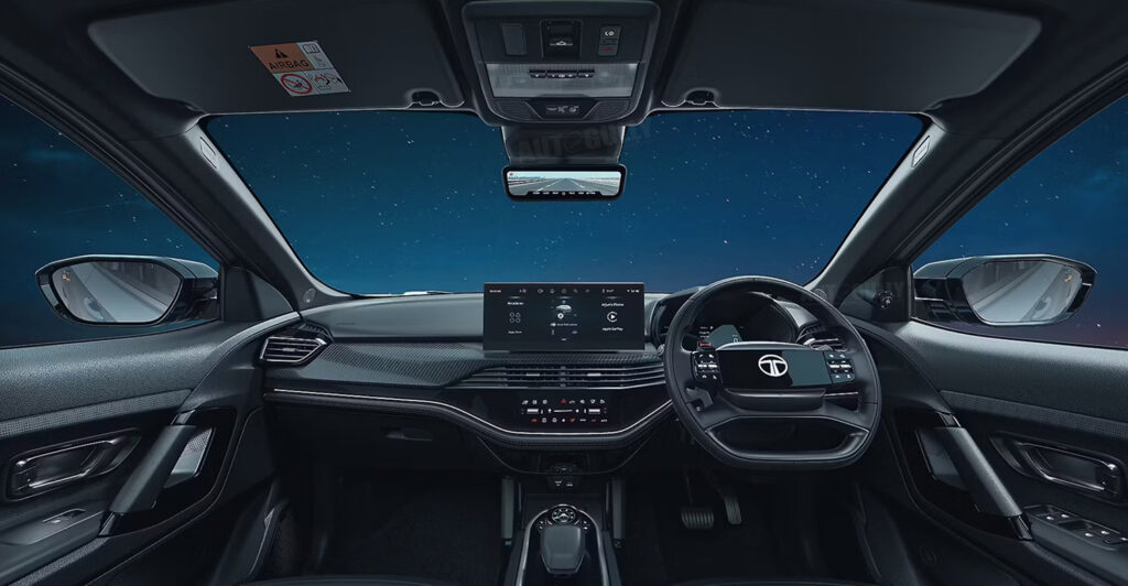Tata Harrier EV interior and features
