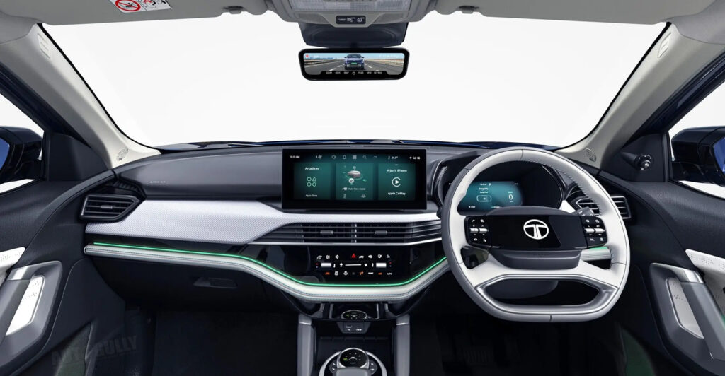 Tata Harrier EV interior and features