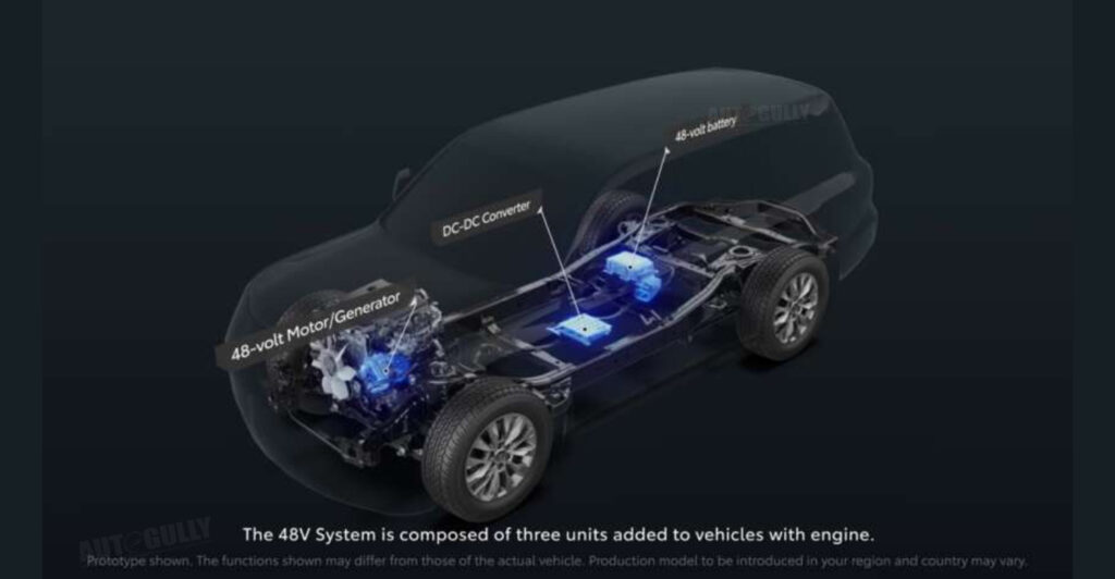 Toyota Land Cruiser Prado mild hybrid powertrain