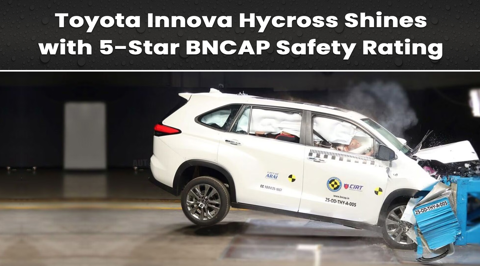 Toyota Innova Hycross Shines with 5-Star BNCAP Safety Rating