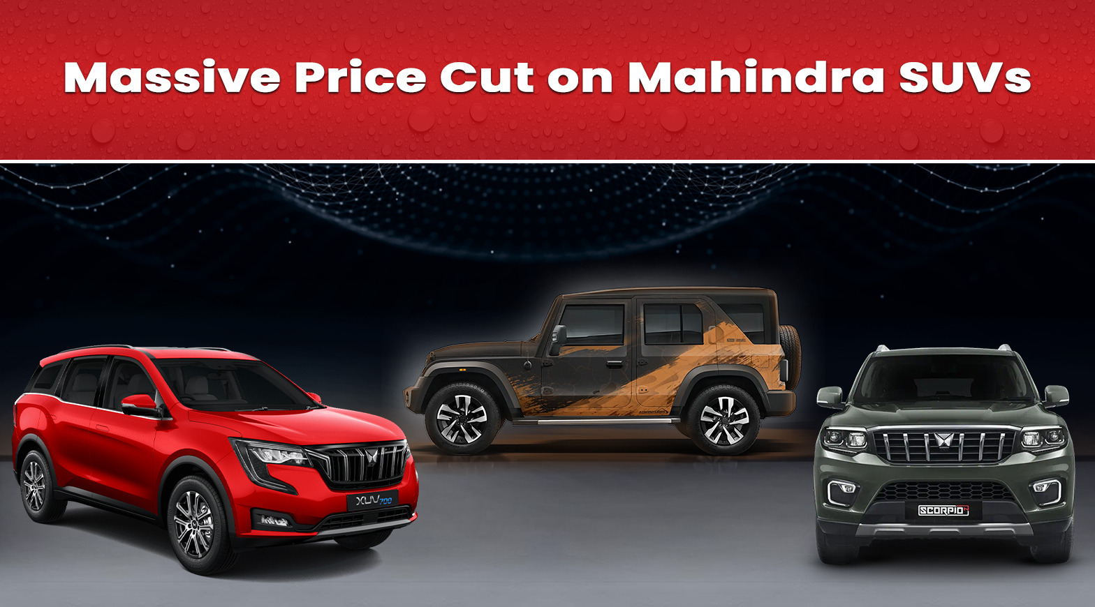 Massive Price Cut on Mahindra SUVs