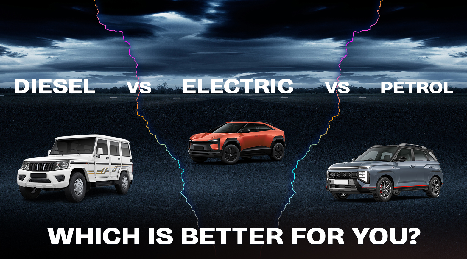 Diesel Vs Electric Vs Petrol