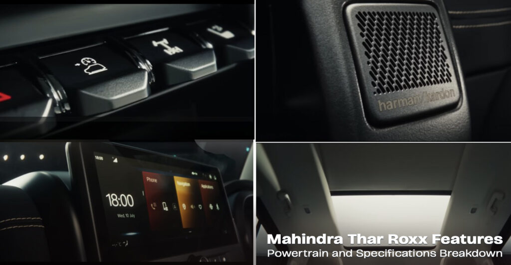 Mahindra Thar Roxx Features Powertrain and Specifications Breakdown